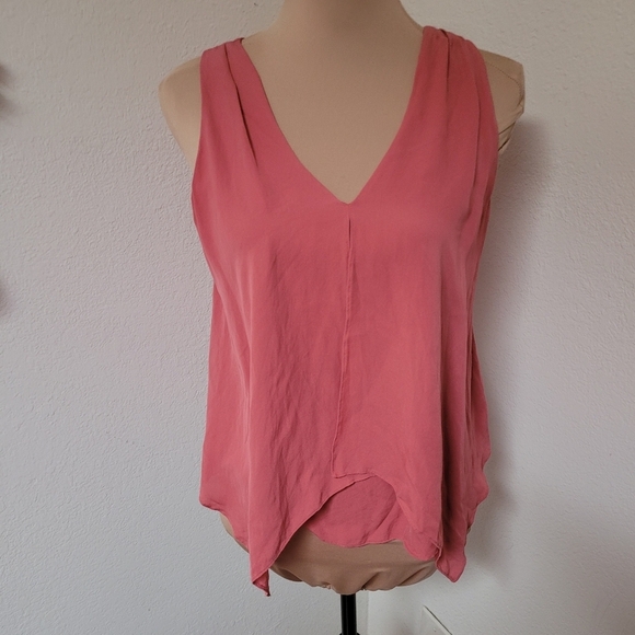 Theory Pink Silk Tank - Picture 1 of 5